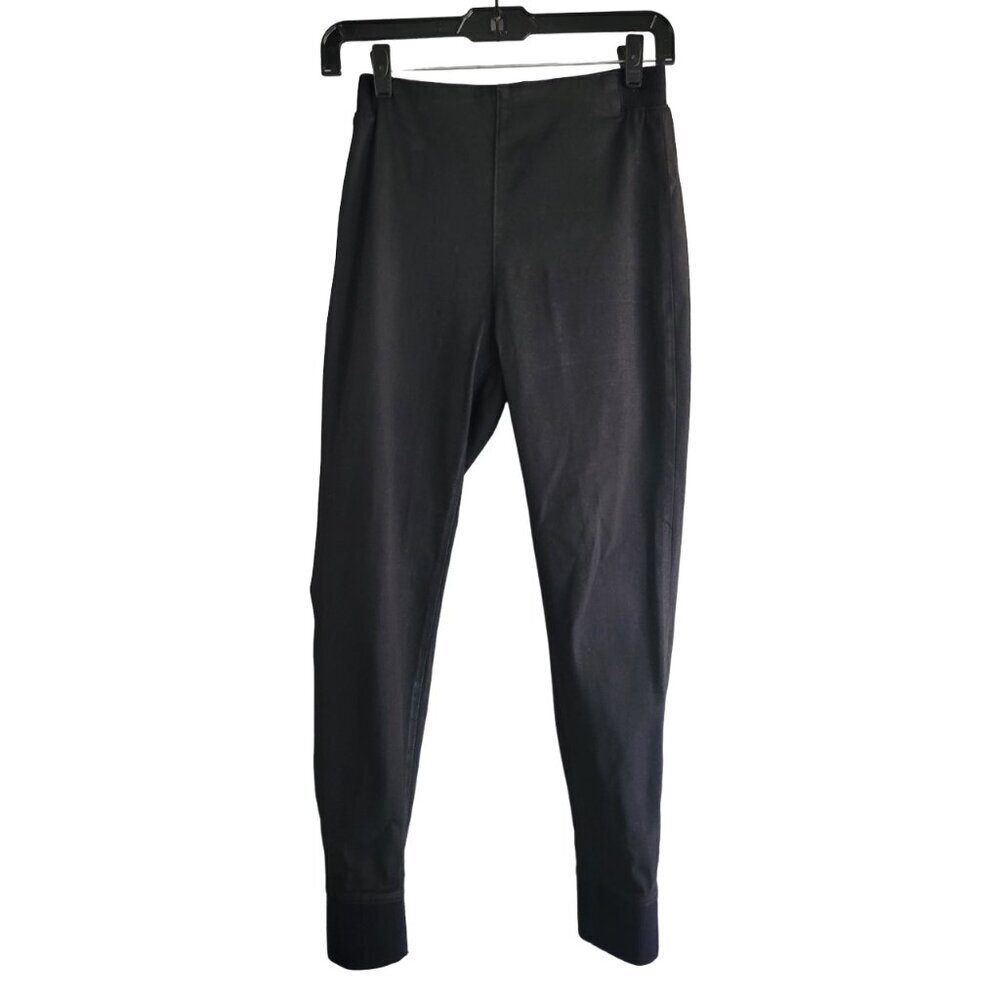 Rag & Bone Jean Pull On High Rise Slim Leg Pants Coated Black Size M